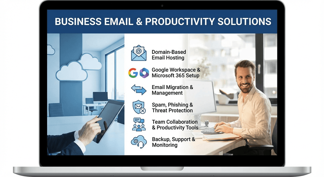 Secure email communication for businesses